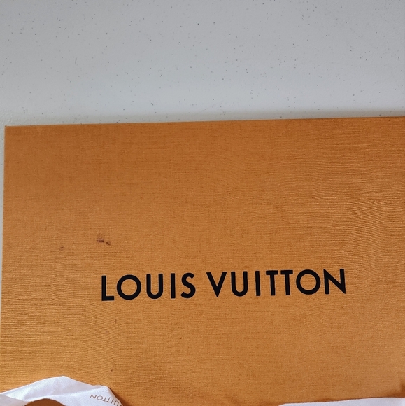 Louis Vuitton Orange Box Cover & Ribbon Broken Crafts Crafting Lot Pieces. Decor - Picture 3 of 8